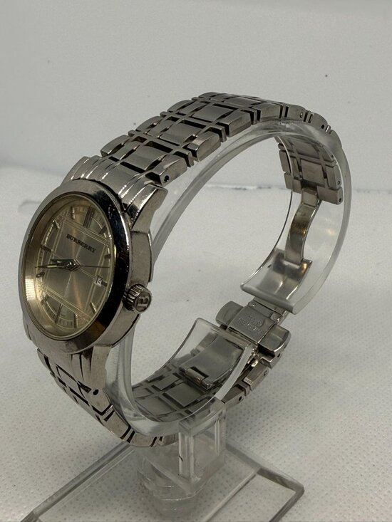 Burberry Heritage BU1351 Women\'s 28mm Swiss Quartz Check Dial Sapphire Watch main image 12